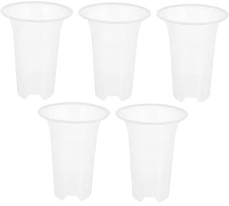 VINTORKY Pots De Fleurs en Plastique pour Orchidées Respirants Et À Drainage Latéral pour La Culture De Plantes Dintérieur