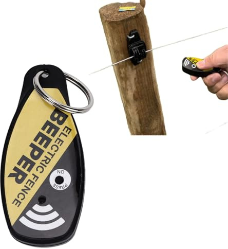 WGFOIP Electric Fence Voltage Tester, Portable Fence Fault Finder with Switch Button and Loud Alarm for Livestock Fence Detection