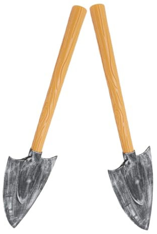 AOKWAWALIY 2 Stück Schaumstoffspaten Realistisches Spatenspielzeug Halloween-Zwergspaten Schaufel Kunstmesser Spielzeugtrick-Requisiten Für Karneval Halloween Party Kostüm
