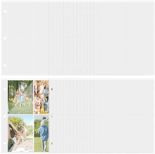 VILLCASE 40blätter Trading Cards Fotokarten Hüllen Schutz Sammelkarten Doppelseitige Karten Taschen Für Fotokarten Und Tauschkarten Robust Und Langlebig