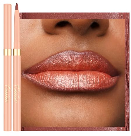 OULAC Braun Koralle Lipliner Wasserfest, Drehbarer Langanhaltender Lippenkonturenstift mit Mattes Finish, Hochpigmentiert und Geschmeidig, Konturieren Sie Ihre Lippen, Vegan (L05) Seductive