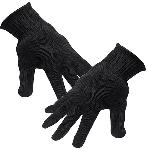 Hemobllo Schnittfeste Schutzhandschuhe Sicherheitshandschuhe Schutzstufe 5 Atmungsaktive Hochelastische Küchenhandschuhe zum Schneiden und Austernöffnen für Heimwerker und Küchengebrauch