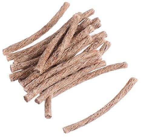 UKCOCO 20pcs Fire Starter Wick Cord Camping Rope Beeswax Coating, 10pcs Per Set, 2 Sets for Outdoor Camping, Hiking and Survival Use