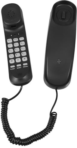 HOMOBABE Telefono da Muro Vintage Antico per Casa e Hotel Design Elegante con Funzioni Facili da Usare Telefono Fisso per Ufficio e Decorazione Domestica