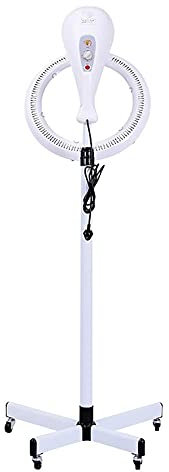 950W Support de Sol Orbitant Sèche-Cheveux Capuche Processeur de Couleur de Cheveux Accélérateur de Sèche-Cheveux avec Minuterie et Température Réglables pour Salons de Coiffure,Blanc It's so kind of