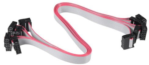 TA-VIGOR 10 stift IDC platt bandkabel, 30 cm 2,54 mm ton, honkontakt, 300 V högspänning 5 st