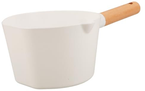 DINHEAROM Pala Para Agua Mango De Madera Cuchara Para Cocina y Baño Para Servir Agua Recipientes Grandes