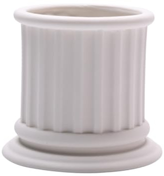 HEALSOPTHY Pot à Bougie Diy En Céramique Blanche, Récipient Pour Fabrication De Bougies Parfumées, Tasse à Bougie Décorative, Accessoires Pour Création Artisanale, Usage Maison Et Ambiance Chaleureuse