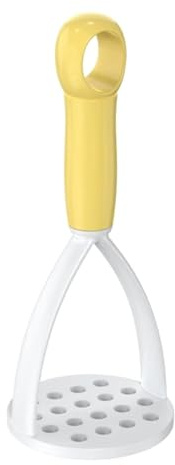 Compatibile con 2 pezzi di schiacciapatate, pelapatate, frantoio, utensili da cucina for frutta e verdura, materiale plastico(Yellow)