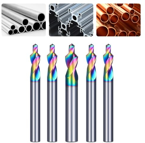 Punta da trapano a gradini in acciaio colorato per macchine CNC e incisioni, M3-10mm trapano conico a due stadi per lega di alluminio, PVC, taglio acrilico, 1 pz