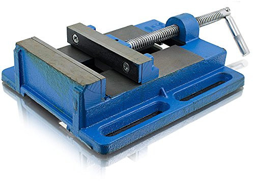 BITUXX® Universal Maschinenschraubstock 125mm Schraubstock Säulen Tisch Stand Bohrmaschine