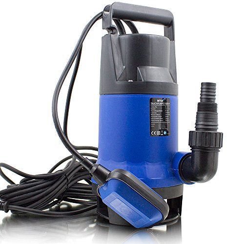 BITUXX® 1100W Tauchpumpe Schmutzwasserpumpe für Brunnen Zisterne Bewässern Garten Regentonne Schmutzwasser