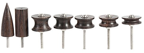 Nützliche Neue Leder Burnisher, Holz Leder Handwerk Burnisher Kit, Multifunktions Holz Burnisher Poliert Slicker Set Spitz/Flach Schleifen Tipps (7 Stücke/Set)