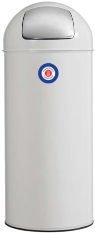 ROSSIGNOL Poubelle de cuisine, Poubelle 45L, Poubelle push, Fabrication française, Poubelle avec couvercle à trappe, Seau intérieur amovible avec anse VINTAGE