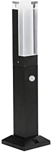 WRMING Moderno LED Lampione da Esterno da Terra, Paletto da Giardino IP65 con Sensore di Movimento, Alluminio Lampioni da Terrazzo per Sentieri, Palo da Esterno, Bianco Caldo,40cm