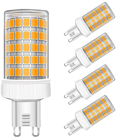 MAYCOLOR G9 10W LED Glühbirnen Ersetzt 80W, 800 Lumen, Warmweiß 3000K, G9 Maiskolben Led Lampe für Innenbeleuchtung Wandleuchte Kronleuchter Deckenleuchte Nicht Dimmbar 4er Pack