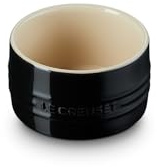 Le Creuset Stoneware Ramekin with Straight Wall, Stackable, 200 ml, Black Onyx, 70403201400099