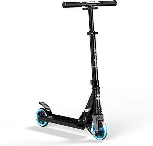 Mobilitätsroller, Roller für Erwachsene, Roller mit Zwei Rädern, geeignet für Junge Erwachsene, Faltbarer Blitzrad-Lichttyp, EIN-Fuß-Roller, Rutschfester Tretroller (Colo