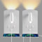 Uennm Lámpara de pared LED, 12W 3000K Lámpara De Lectura, Aplique pared Lectura Interior, Lámpara de Noche Giratoria de 360°con Puerto de Carga USB e Interruptor Para Habitaciones,Salones,Pasillos