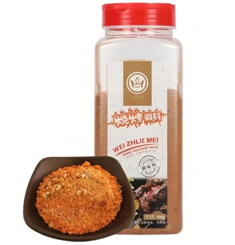 Zercumm Barbecue Seasoning Cumin Powder Xinjiang Mutton Skewers Bottled Sauce Dipping Scattering Granules Ingredients 400g（14.1OZ））