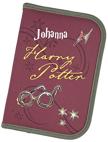Undercover Gefüllte Harry Potter Federmappe Kinder mit Namen | Personalisierte Federtasche mit Inhalt Stiften für Mädchen Jugnen | Schüleretui Mäppchen Grundschule Schulanfang