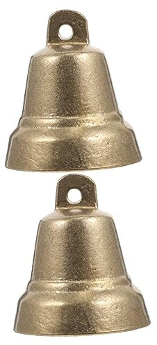 Warmhm 2stücke Retro Kupferglocke Handgefertigte Vintage-Dekoration Mit Klarem Für Zuhause Bastelprojekte Und Besondere Anlässe
