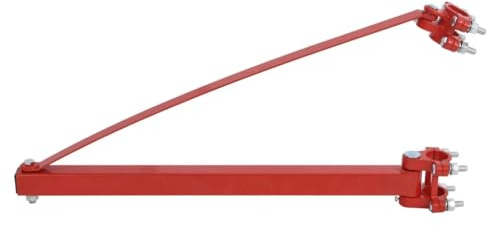 vidaXL Schwenkarm Halterung für Seilzug Seilhebezug Seilwinde Elektrisch Schwenk Wandhalterung 1000kg Schwenkbereich 180° Stahl Rot