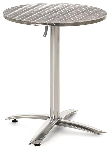 NEXOS klappbarer Bistrotisch - Farbe: Silber