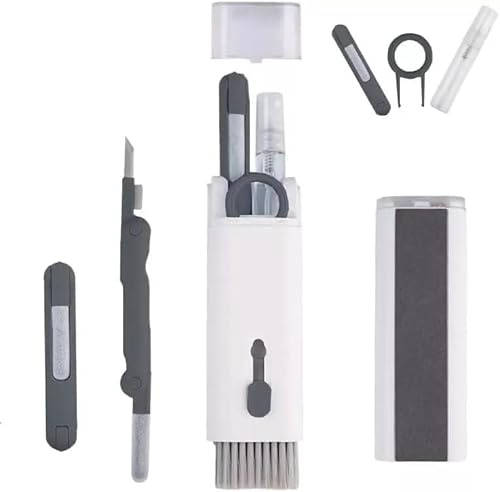 7-in-1 Electronics Cleaning Kit | Screen Cleaner for Laptop, Phone, Tablet, Camera, Keyboard Brush | Cleaning Spray, Microfiber Cloth | Tools for Computer & Tech Devices