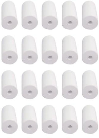 PartyKindom Thermopapier-Belegrollen, 57 x 30 mm, für 58 mm Mini-Thermo-Kassenautomaten und quadratische Terminal-Kreditkarten-Maschinen, 80 Rollen