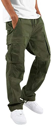 SRZYMJ Cargohose Herren Herren Hose Kurz Leinenhose Herren Kurz Cargo Leinenhose Herren Angelbekleidung Herren Kletterhose AG Jogginghose Hose Herren Sommer 3XL