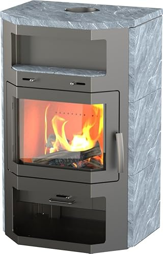 Thermia Kaminofen Bali Max Naturstein grau 8,5 kW Kaminofen