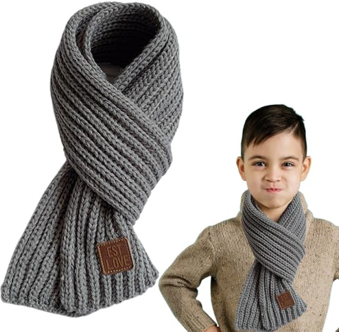 Sciarpa per bambini ragazzi e ragazze, sciarpa per neonati, sciarpa per bambini, sciarpa Sterntaler e sciarpa per neonati, scaldacollo in maglia per sciarpa invernale, sciarpa morbida e bella, sciarpe
