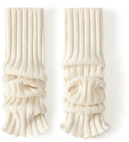 Stulpen Damen, VUCDXOP Damen Langer Beinwärmer, Winter Leg Warmers, Gestrickte Warme Stulpen für Damen, Wollstrick Beinstulpen Kniestrümpfe Legwarmers Knöchelwärmer für Damen Mädchen, Einheitsgröße