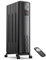 Calentador portátil Calentador de radiador, calentador eléctrico portátil lleno de aceite espacial mejorado de 1500W con control remoto, 4 modos, sobrecalentamiento y vuelco para oficina, hogar, dormi