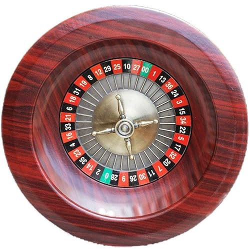 HWGANX Roulette-12-Zoll-professionelles Roulette Hölzerner Roulette, Roulette Set Für Party, Luxuriöser Europäischer Roulette-Game-Night-Muss-Must-Muss Unterhaltung Und Freizeitbrett Spiele-B