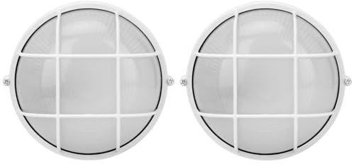 TOPINCN 2PCS Sauna Room Lamp, Anti High Temperature Sauna Lamp for E27 Thread Light Bulbs with Classic Design, Sauna Accessories