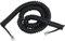 Jecdfs Cable Telefónico RJ10 Negro en Espiral, Extensible hasta 5 Metros, Ideal para Teléfonos Fijos y Porteros Automáticos - Cable de Alta Resistencia y Flexibilidad