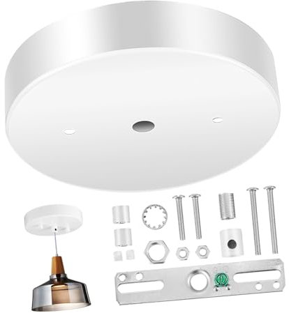 DIYEAH Piastra Di Montaggio Per Lampadario Soffitto in Accessori Per Lampadario Piastra Per Luci Da Soffitto Adatta Plafoniere Vintage e Moderne Ristoranti Bar e Caffetterie