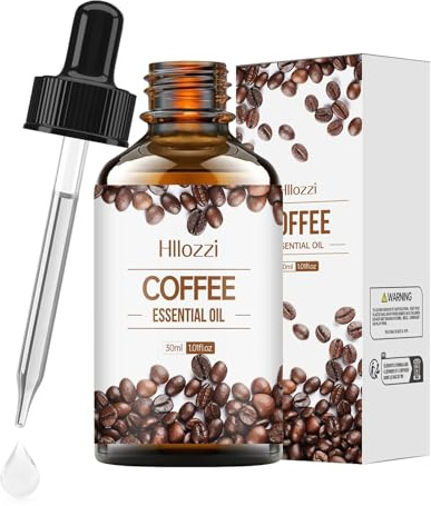 Eterisk kaffeolja 30 ml kaffeolja för huden, kallpressad ansiktsolja, kaffeolja för hudmassage, kaffeolja mot rynkor, föryngrande och uppstramande olja för aromaterapi, parfym, badbollar, spray