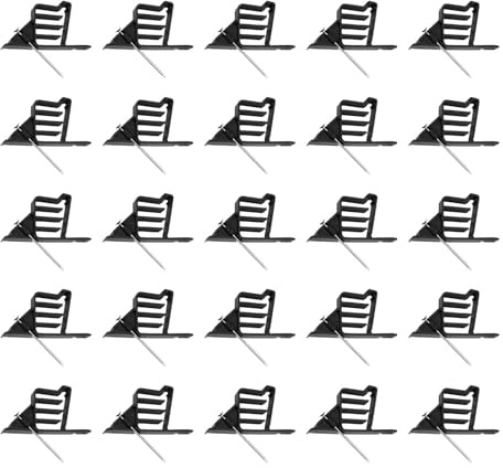 IMPILATORE CAVI ELETTRICI CLIPS FISSAGGIO FILO IN PLASTICA 25 PZ PORTACAVO MULTIFUNZIONALE PER UN UTILIZZO VERSATILE (Nera)