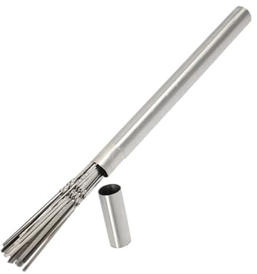 lmoikesz Brochettes en métal à Prise Confortable grâce à Une poignée Ergonomique, idéales pour Le Barbecue. Brochettes en Acier Inoxydable pour Barbecue (chish Kebab), Argent, 35 cm