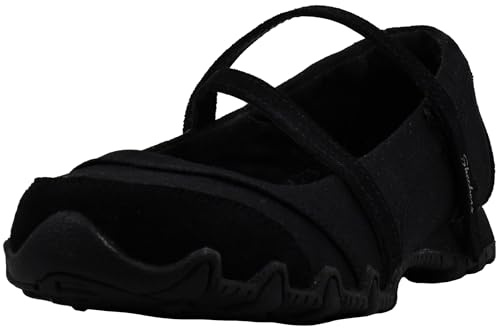 Skechers Bikers - Get-up Mary Janes Donna, Nero (Black), 38 EU