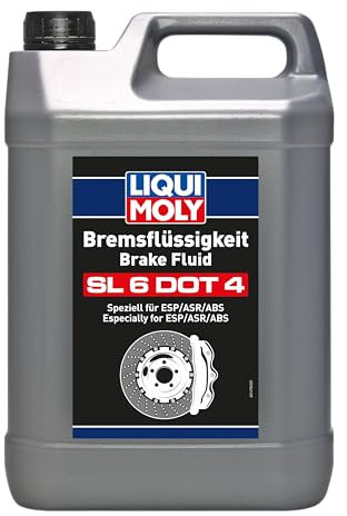 LIQUI MOLY Bremsflüssigkeit SL6 DOT 4 | 5 L | Bremsflüssigkeit | Art.-Nr.: 21169, farblos