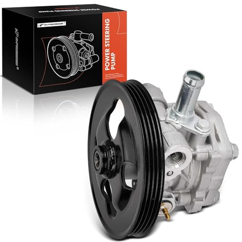A-Premium Power Steering Pump, with Pulley, Compatible with Chevrolet Tracker 2001-2004, Suzuki Grand Vitara 1999-2005, XL-7 2002-2006, 2.5L 2.7L, Replace # 49100-52D00, 49100-65D30