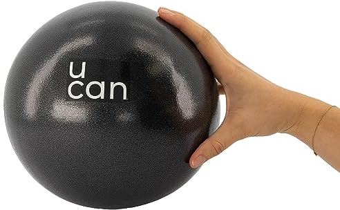 U can Pelota de Pilates Pequeña 25 cm | Antideslizante y Resistente | Ideal para Yoga, Barre, Rehabilitación y Ejercicio en Casa | PVC Seguro y Fácil de Inflar