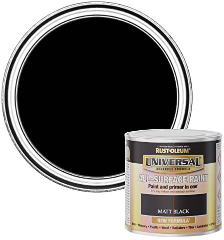 Rust-Oleum Universal Matt Black 250ml,AMZ0110