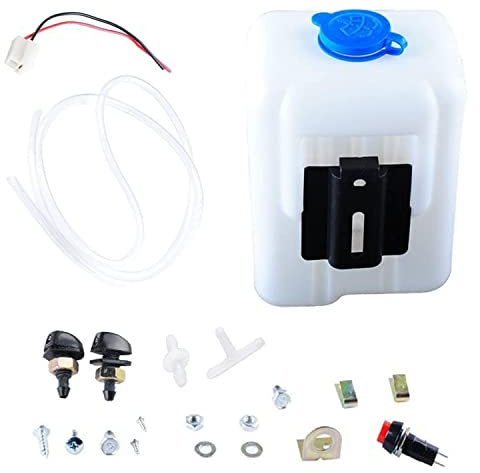 Kit Serbatoio Pompa Parabrezza Universale 12V 99300 Pompa Lavavetri da Poweka
