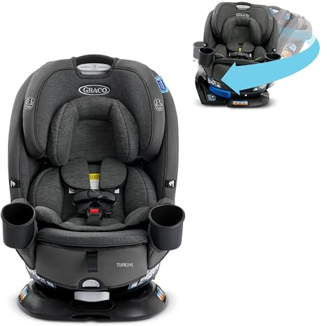 Graco Turn2Me 3-in-1 Car Seat with Rotating Feature, Highback Booster, for Newborn to Toddler up to 100lbs, in Manchester