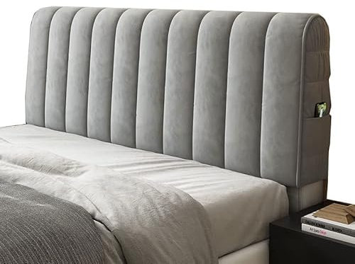 ZZDXW Bett Kopfteil Bezug 180/120/150/200/220cm Dehnbare Kopfteilbezug Boxspringbett All-Inclusive Kopfteile Abdeckung Staubdicht Kopfteilabdeckung Waschbar Bettkopfteil Hussen, 200cm(79 inch)